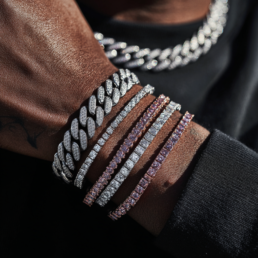 Cuban Link Chain – Iced Out (Silver)